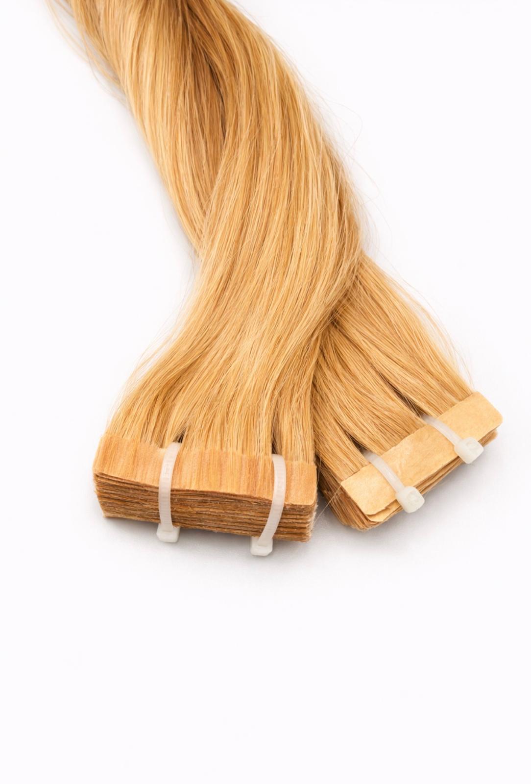 Hochwertige Tape-In Extensions der Premium Line von ROVIA Hair Basel.