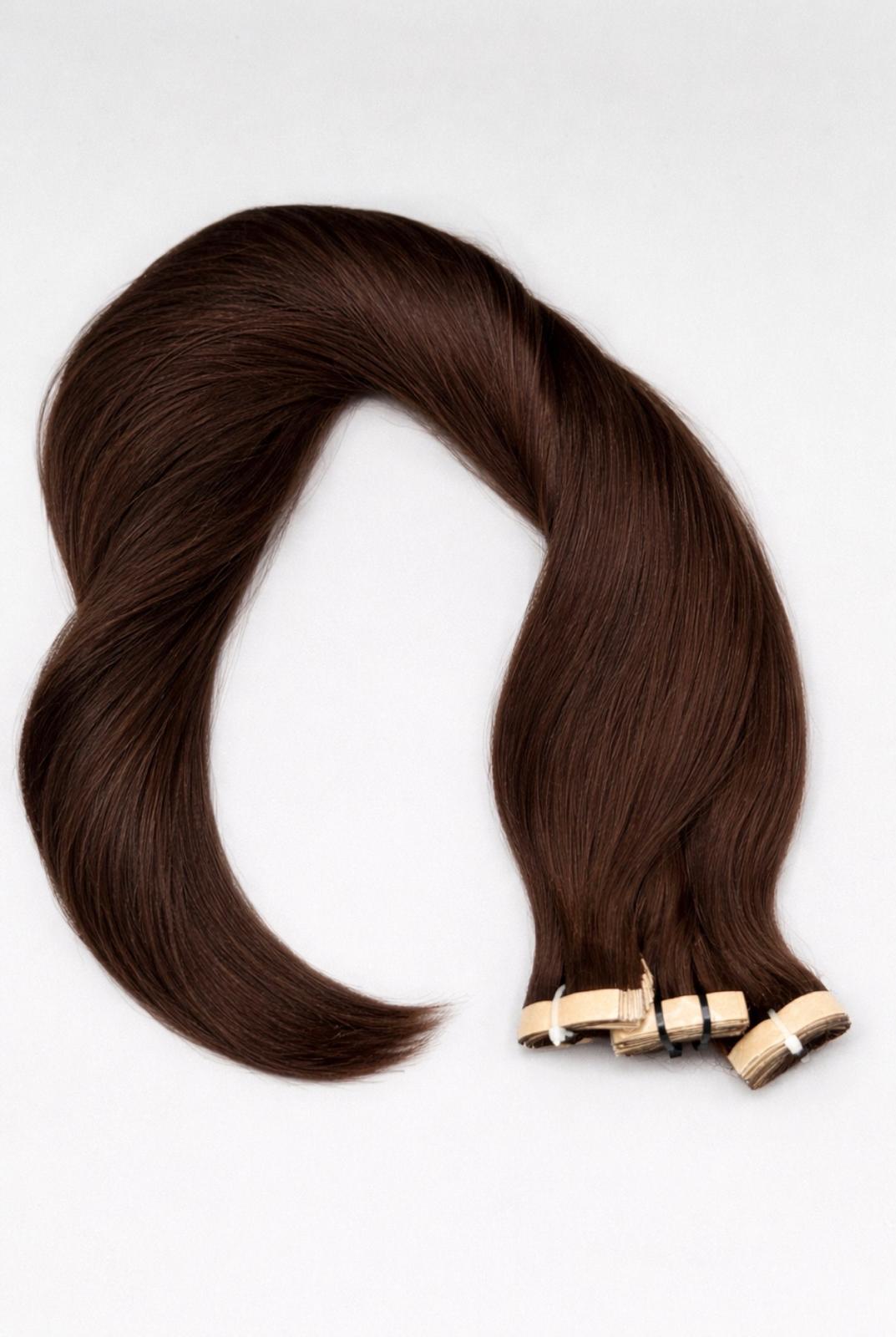 Premium Echthaar Tape-Ins von ROVIA Hair für eine professionelle Haarverlängerung.