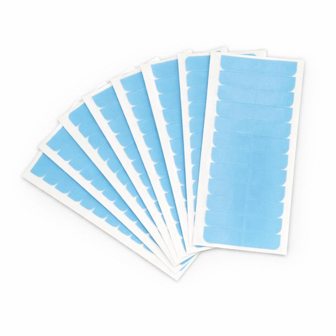 Vorgeschnittene Ersatz-Tapes Klebestreifen in Blau für Tape-In Extensions Rovia Hair