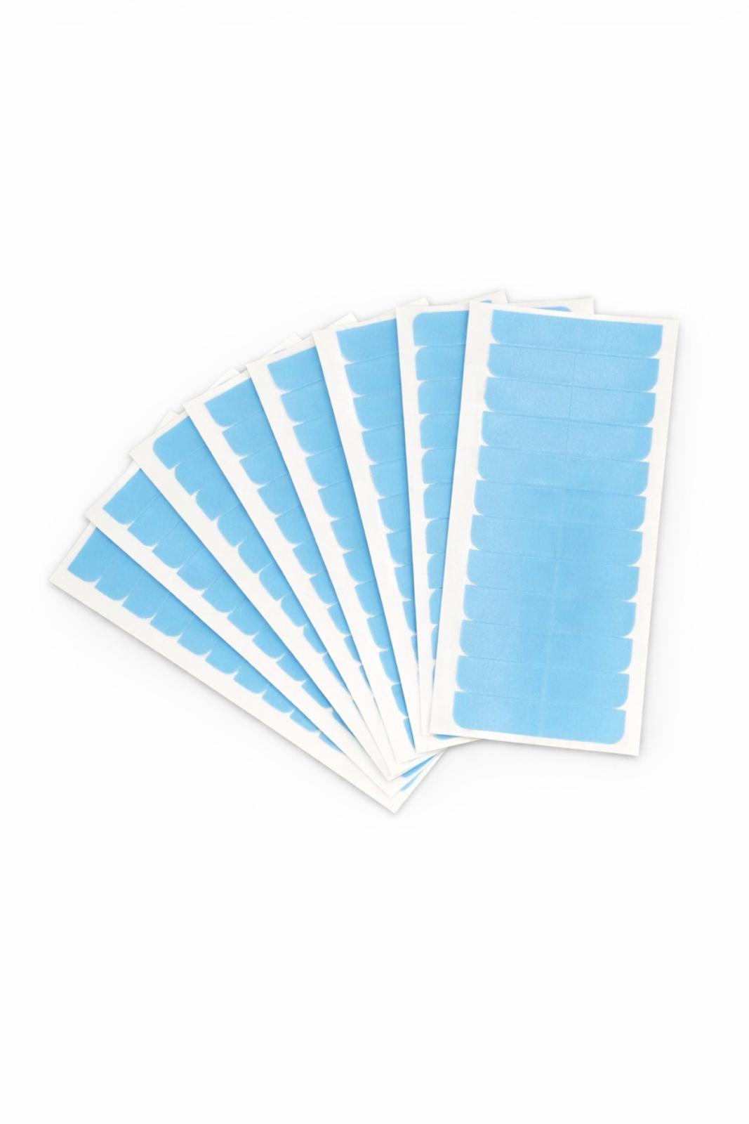 Vorgeschnittene Ersatz-Tapes Klebestreifen in Blau für Tape-In Extensions Rovia Hair