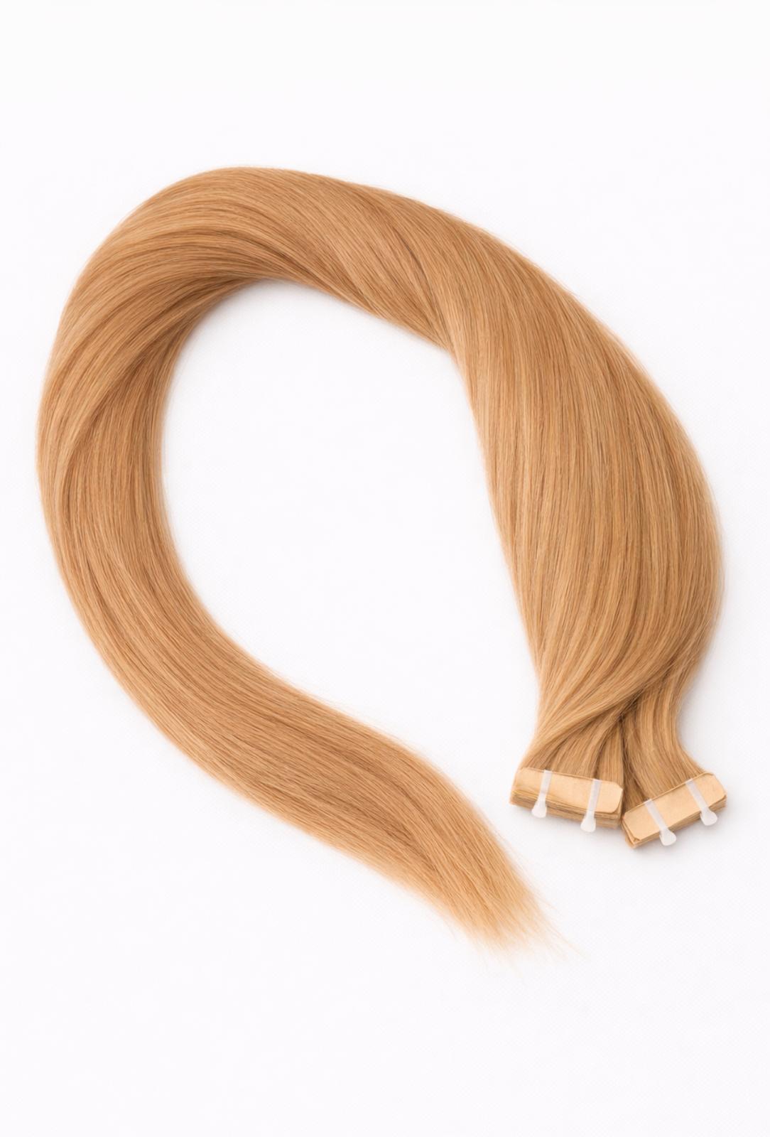 Premium Echthaar Tape-Ins von ROVIA Hair in Basel für eine professionelle Haarverlängerung.