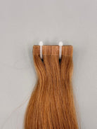 Tape In Strähnen in Golden-Beige-Blond mit flacher Klebeverbindung für unsichtbare Haarverlängerung