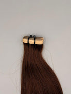Tape In Extensions Haselnussbraun 60 cm aus 100 % Remy-Echthaar, ROVIA Hair Basel
