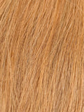 Nahaufnahme der Echthaar-Struktur von Bonding Extensions in Beigeblond-Gold