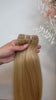 Machine Weft Tressen in Goldblond aus Echthaar von ROVIA Hair Basel im Video