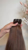 Machine Weft Tressen in Mittelbraun aus Echthaar von ROVIA Hair Basel im Video